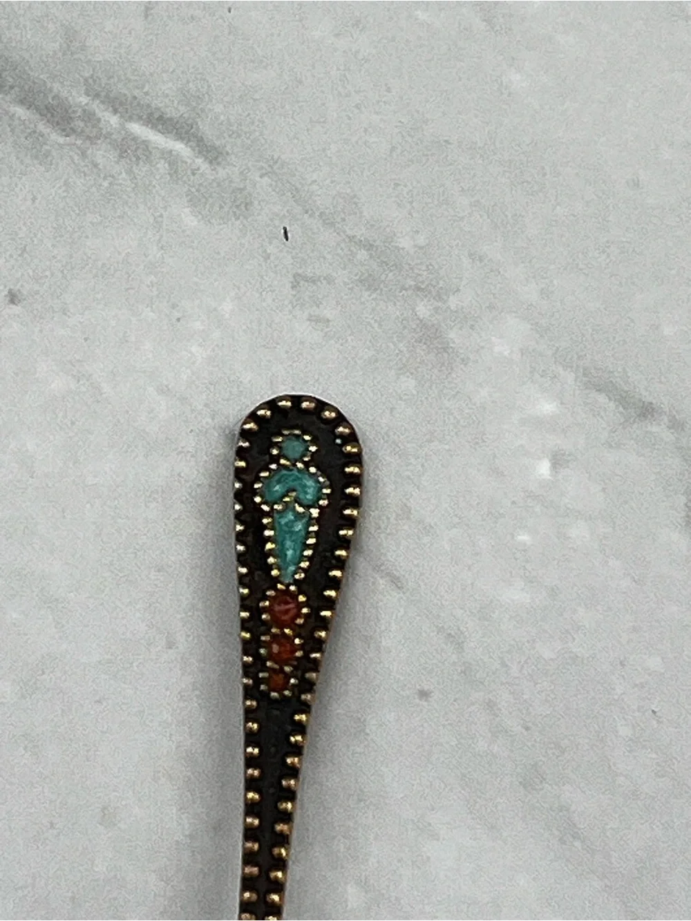 Vintage Soviet-era 875 silver miniature salt spoon